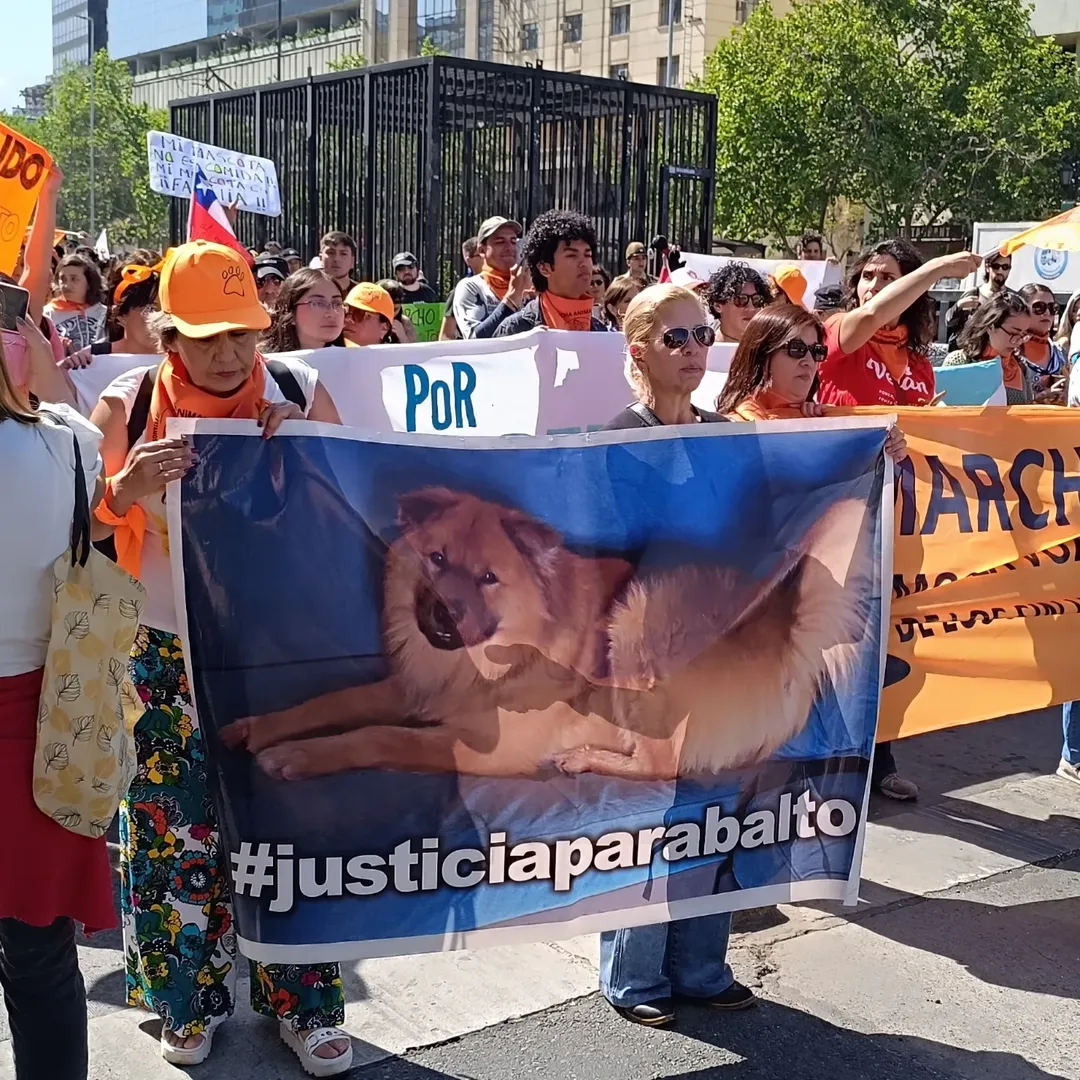 Familia de Balto en marcha exigiendo justicia